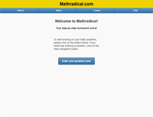 Tablet Screenshot of mathradical.com